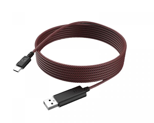 USB-C-pelilatauskaapeli 3 metriä - punainen