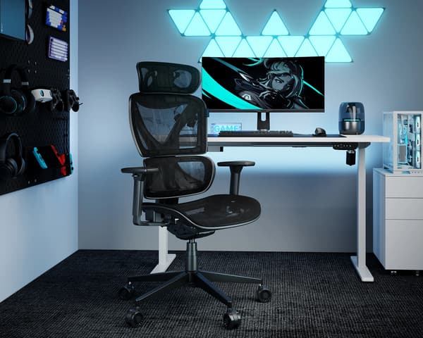 SpineX Pro Ergonomisk Kontorsstol - Svart