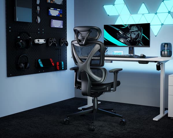 SpineX Pro Ergonomisk Kontorstol - Svart