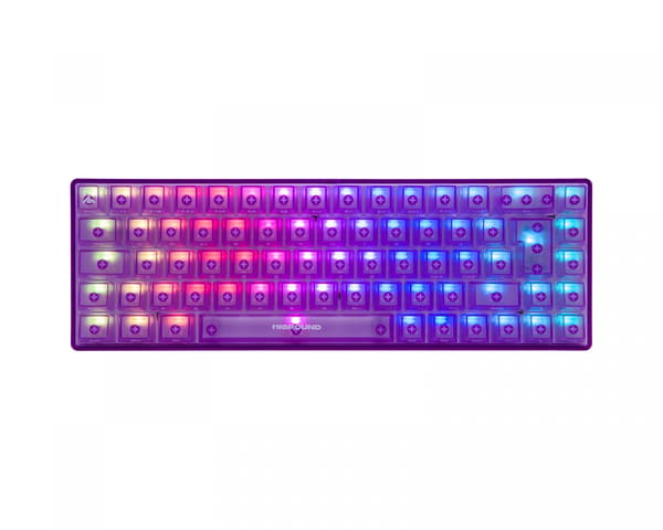 AMETHYST Base 65 Hotswap Gaming Tangentbord - ISO German [White Flame]