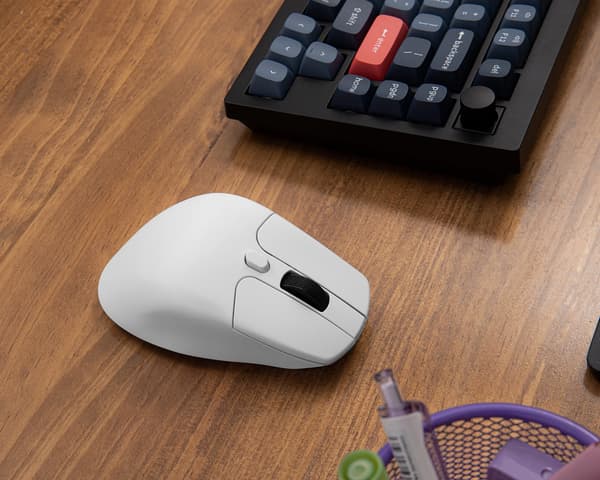 M6 4K Ergonominen Langaton Hiiri - Valkoinen