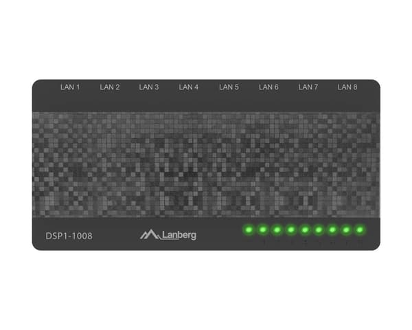 DSP1-1008 Nätverksswitch 8-portar 100/1000mbps