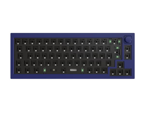 Q2 QMK ISO Barebone Knob Version - Navy Blue