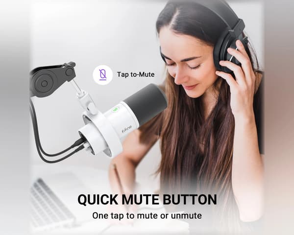K688 USB / XLR Mikrofon - Dynamisk Mikrofon - Hvid