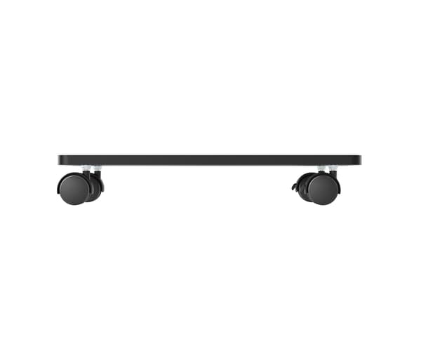 Mobile Computer Stand - Musta Keskusyksikön pyörällinen koroke