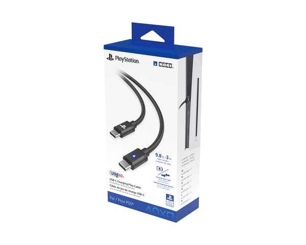 USB-C Charging Play Cable for PlayStation 5 - USB-C til USB-C Ladekabel DualSense - 3m