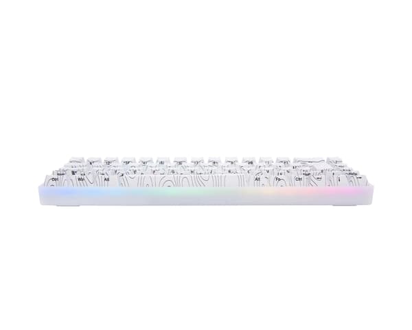 SNOWSTONE Base 65 Hotswap Gaming Tangentbord - ISO German [White Flame]