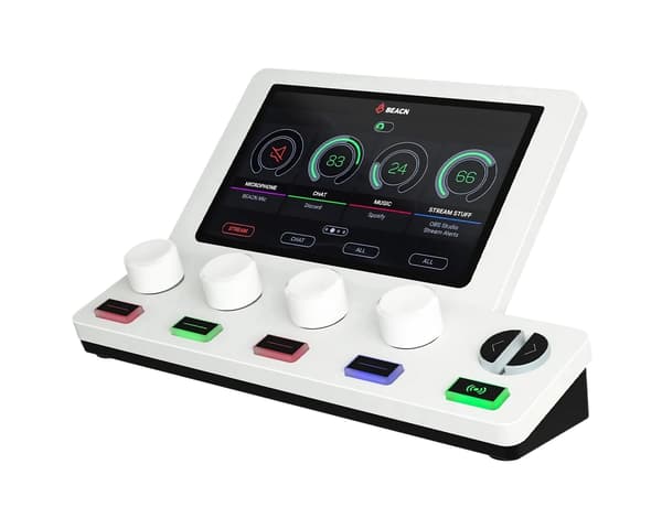Audio Mixer Create Streaming & Podcast - Valkoinen