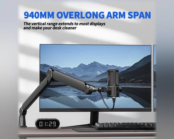 BM66 Boom Arm Stand - Svart Mikrofonstativ
