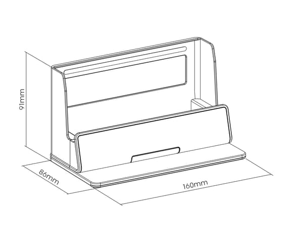 Skrivbordsställ med RGB - Skrivbord förvaring - Grå