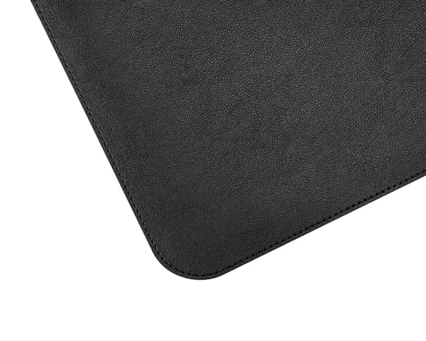 PVC Læder - 1200x600 Skriveunderlag - Sort