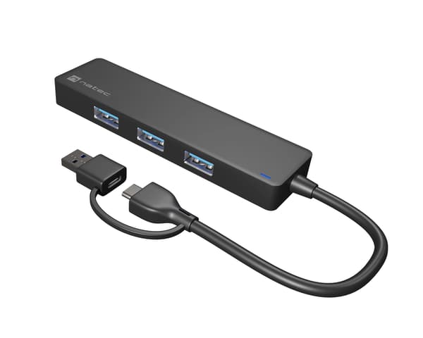 USB-C 3.0 Hub Mayfly Sort + USB-A Adapter