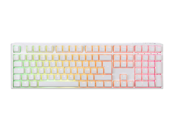 ONE 3 Pure White RGB Hotswap Tangentbord [MX Red]