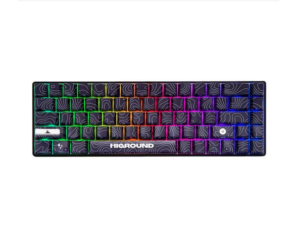 BLACKICE Base 65 Hotswap Gaming Näppäimistö - ANSI [White Flame]