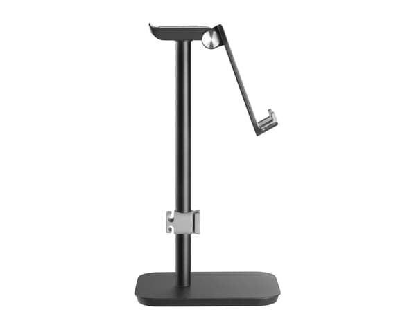 Aluminium Headset Stander og Mobilholder - Sort