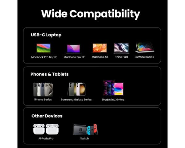 Nexode S 65W 3-port USB-laturi