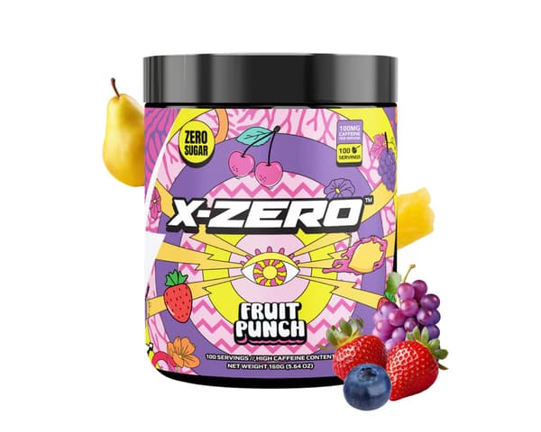 X-Zero Fruit Punch - 100 Portioner