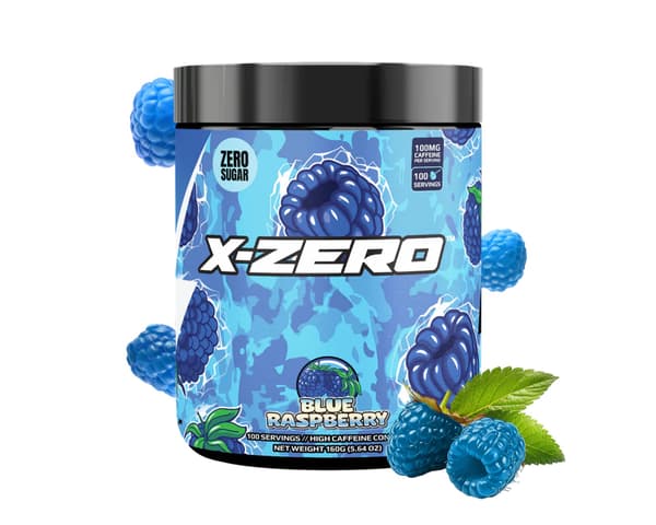 X-Zero Blueraspberry - 100 Porsjoner