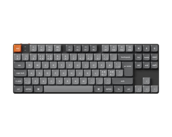 K1 Max TKL Low Profile Hotswap Trådlöst Tangentbord [Gateron Brown] - ISO-DE