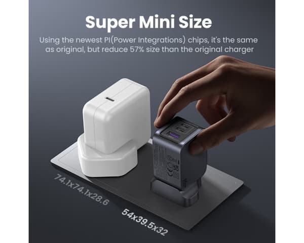 Nexode S 65W 3-port USB-laturi