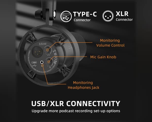 T688 Microphone Bundle - K688 USB/XLR Mikrofoni - dynaaminen mikrofoni - Musta