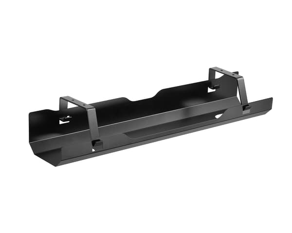 Premium Under-desk Cable Tray - Johtokouru Musta