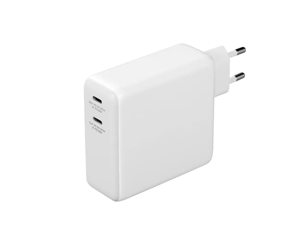 USB-C Vegglader og Powerbank 9600 mAh - Hvit