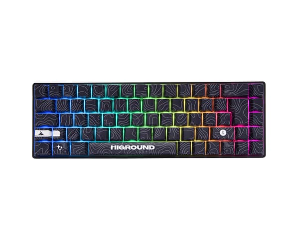 BLACKICE Base 65 Hotswap Gaming Keyboard - ISO German [White Flame]