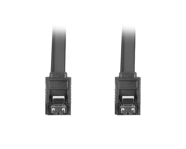 SATA 3 6GB/S 30cm Metallklips Svart