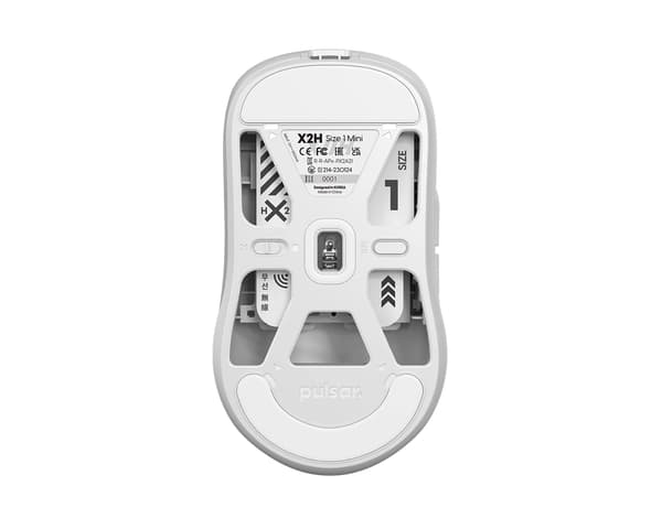 X2-H High Hump Trådløs Spillmus - Mini - Hvit