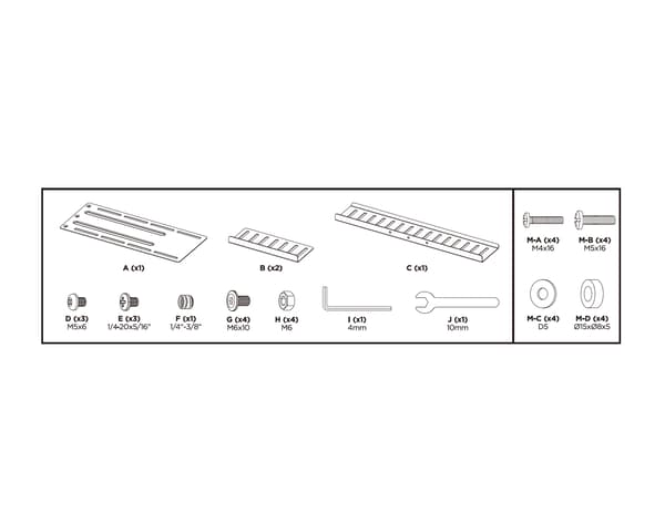 All-In-One VESA Compatible Device Shelf - Hylder til VESA