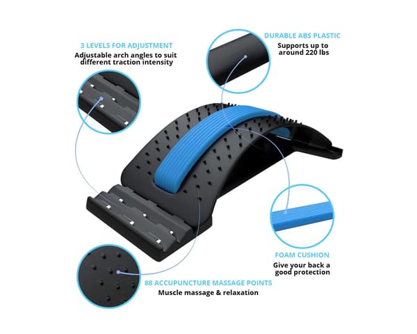 Pro Back Stretcher - Ristiselän tuki ja selkäpaarit