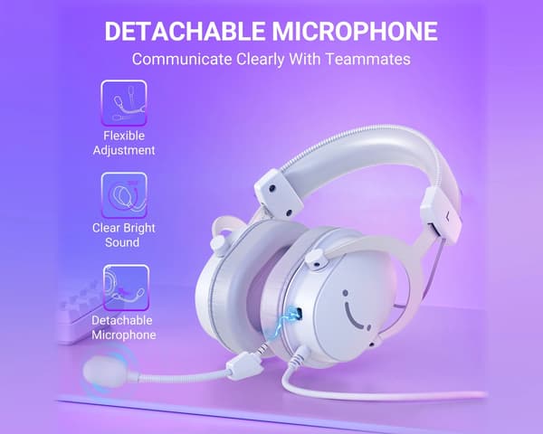 H9 7.1 Gaming Headset RGB - Vit