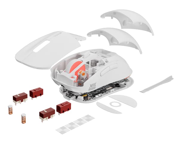 Zircon XIII Trådlös Gamingmus - Vit
