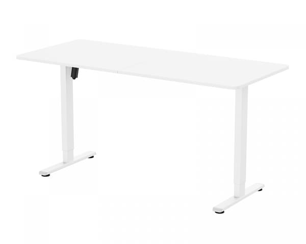 Hev- og senkbare Skrivebord 160 x 70 cm - Hvit