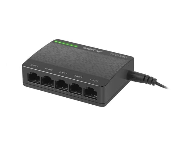 DSP1-1005 Nätverkswitch 5-portar 100/1000mbps