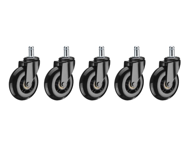 Pelituolin pyöräsarja 3″ Universal - Musta
