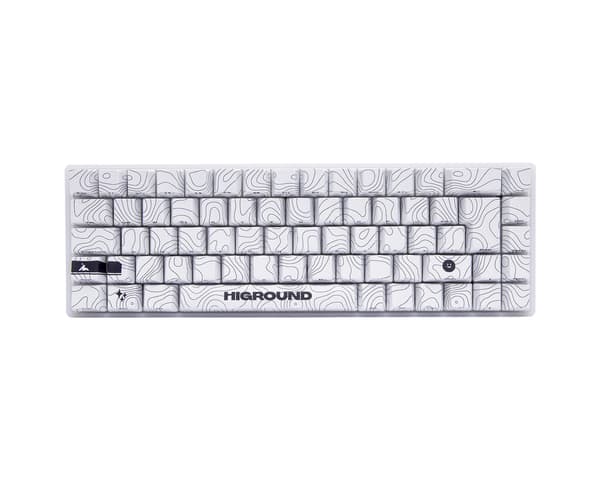 SNOWSTONE Base 65 Hotswap Gaming Tangentbord - ISO German [White Flame]