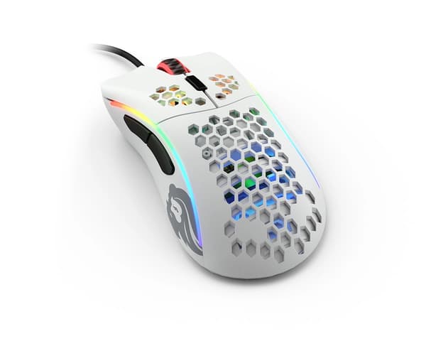 Model D- Gamingmus Hvit