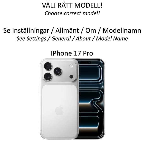 Iphone 17 Pro plånboksfodral mobilskal skal -