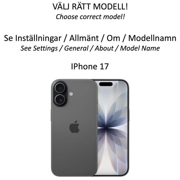 Iphone 17 plånboksfodral mobilskal skal -