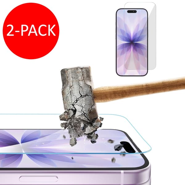 2-Pack Iphone 17 skärmskydd härdat glas premium