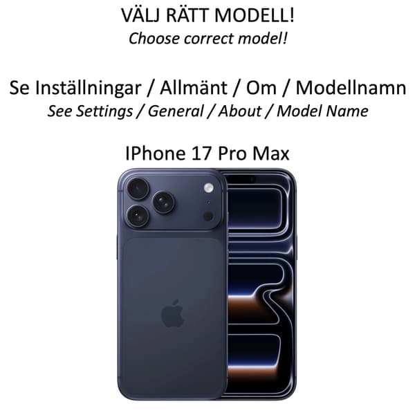 Iphone 17 Pro Max plånboksfodral mobilskal skal -