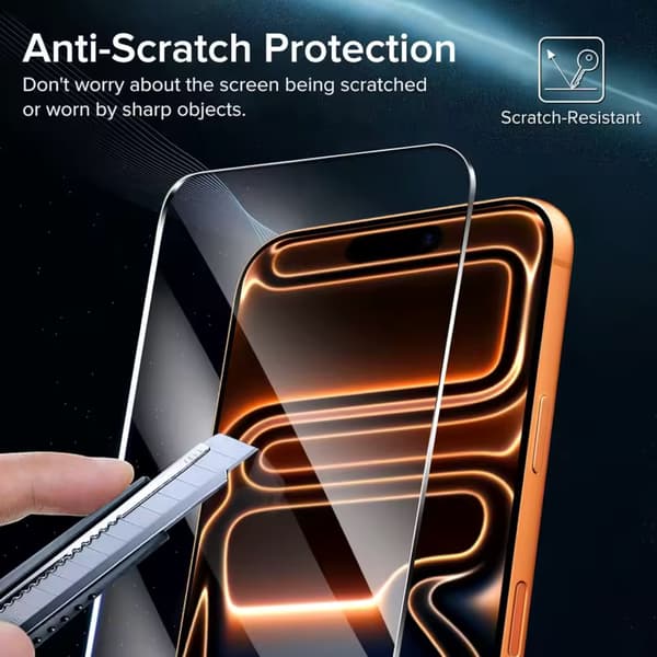 Iphone 17 Pro skärmskydd härdat glas premium 1-pack