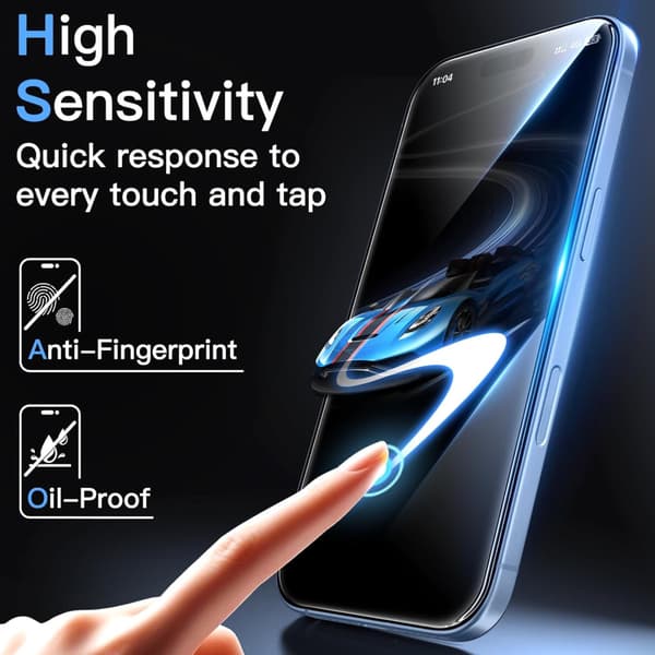 3-Pack Iphone 17 skärmskydd härdat glas premium