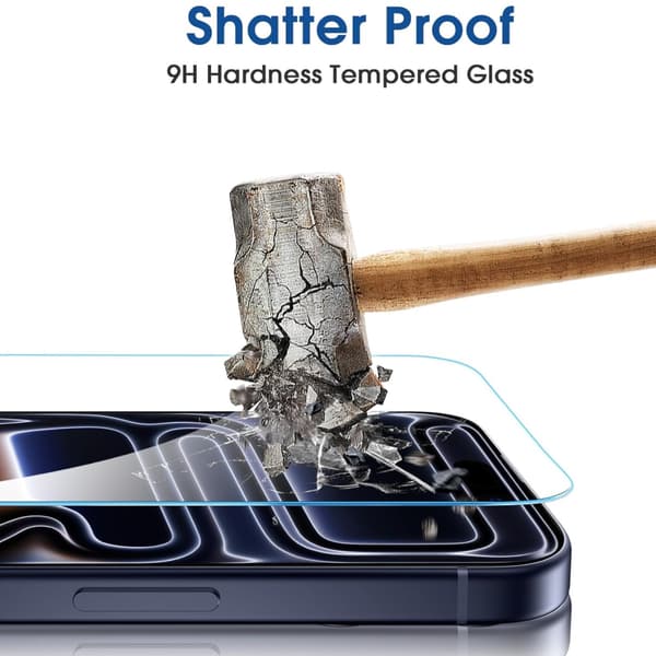 3-Pack Iphone 17 Pro Max skärmskydd härdat glas premium