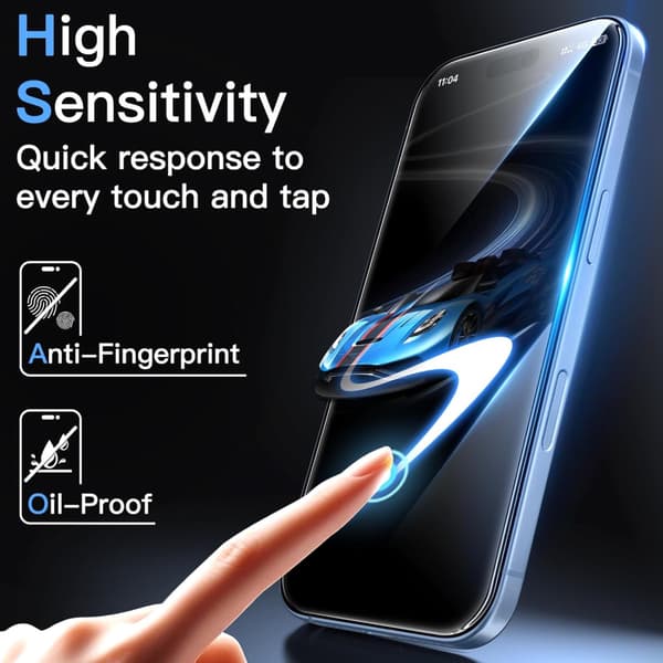 2-Pack Iphone 17 skärmskydd härdat glas premium