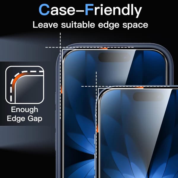 2-Pack Iphone 17 skärmskydd härdat glas premium