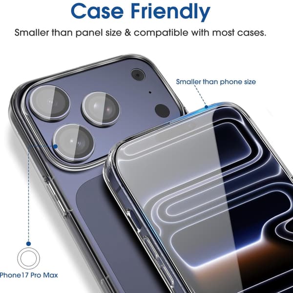 Iphone 17 Pro Max skärmskydd härdat glas premium 1-pack