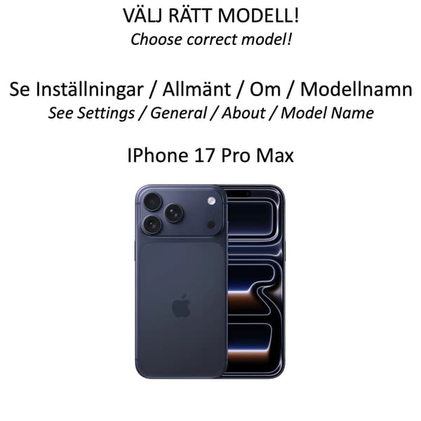 Iphone 17 Pro Max skal mobilskal silikon / TPU